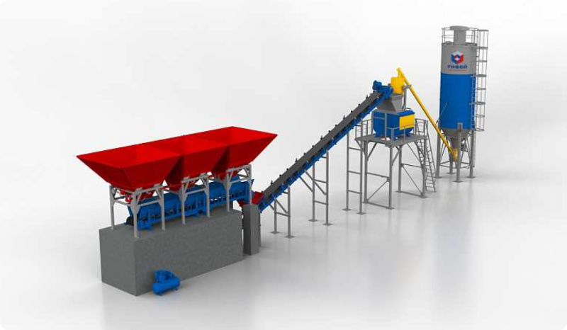 Конвейерные бетонные заводы